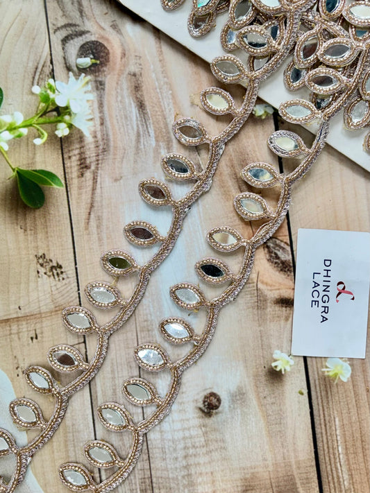Beautiful Mirror Work Hanging Lace Rose Gold 040825/200825