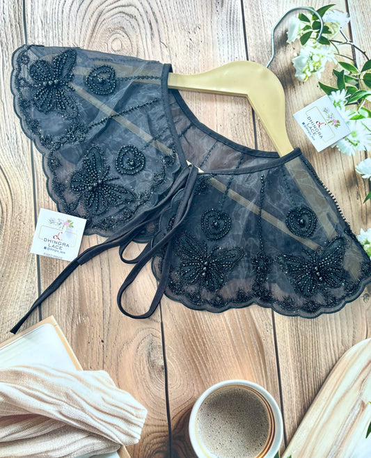 Beautiful Organza Based Cutdana Work Cape 290925