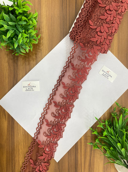 Beautiful Net Based Zari Work Guipure Lace (1 Meter) 090626/120626