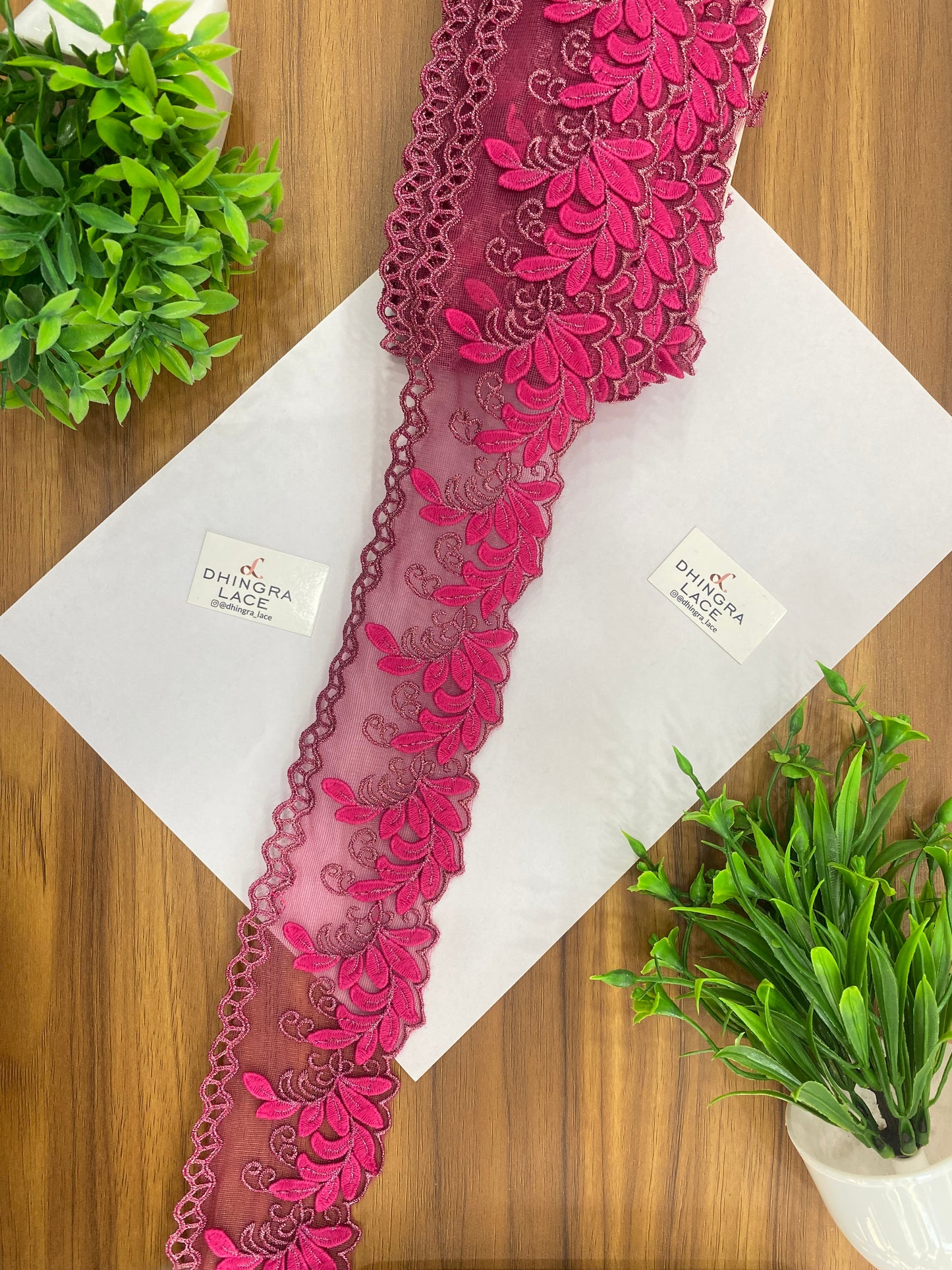 Beautiful Net Based Zari Work Guipure Lace (1 Meter) 090626/120626