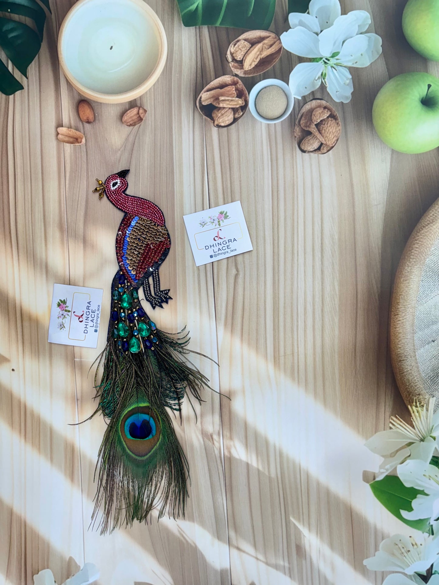 Beautiful Handwork Peacock Patch 1 Piece Left 131025