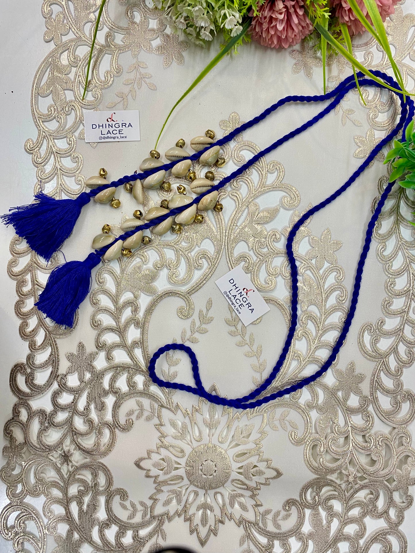 Beautiful Ghungru & Shells Work Dori 010926