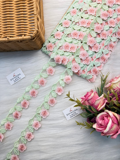 Beautiful Guipure Multicolour Flower Lace Medium (1 Meter) 090526