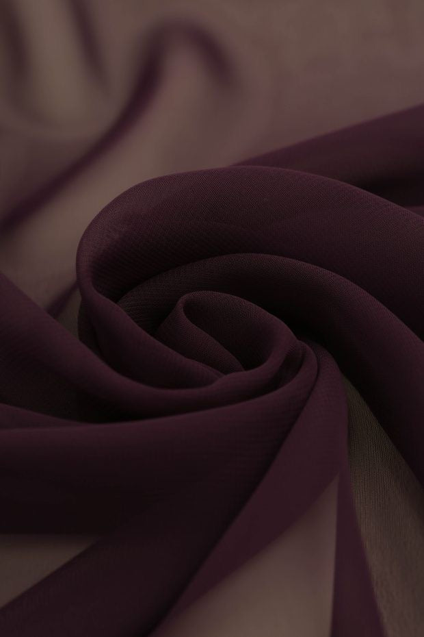 Super Fine Quality Georgette Fabric For Saree Salwar Kameez Gown & Dress, Width 44 Inches Wine