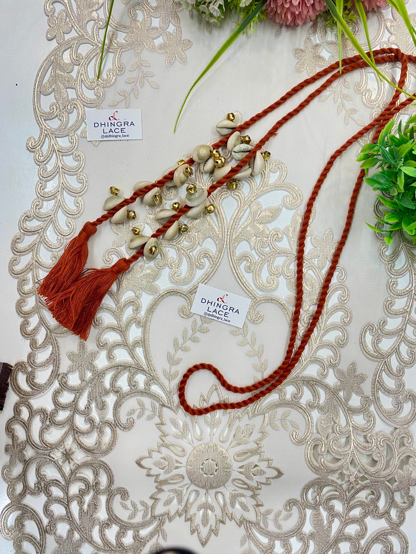 Beautiful Ghungru & Shells Work Dori 010926