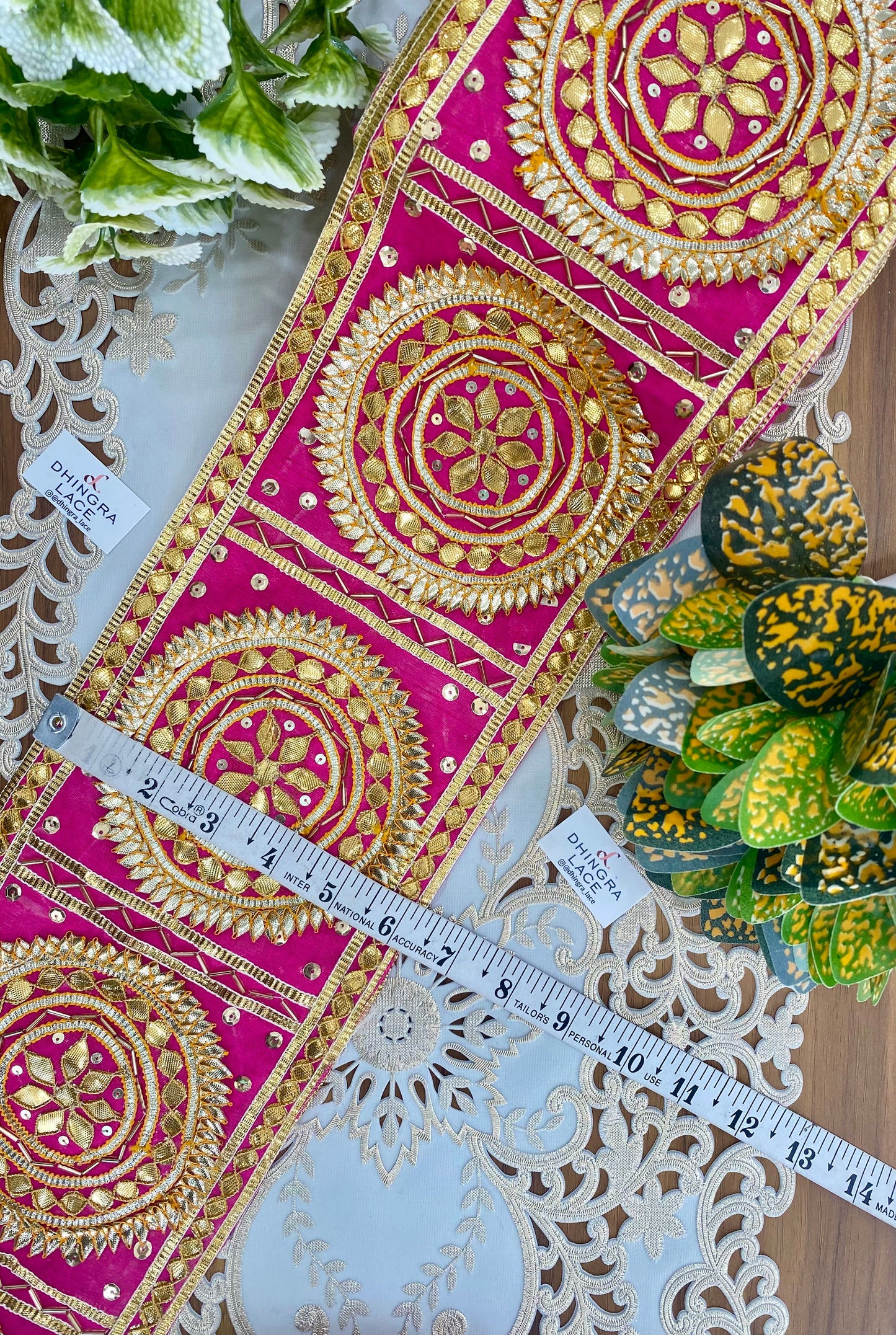 Beautiful 6.5 Inches Broad Gota Patti  Border (1 Meter) 310826