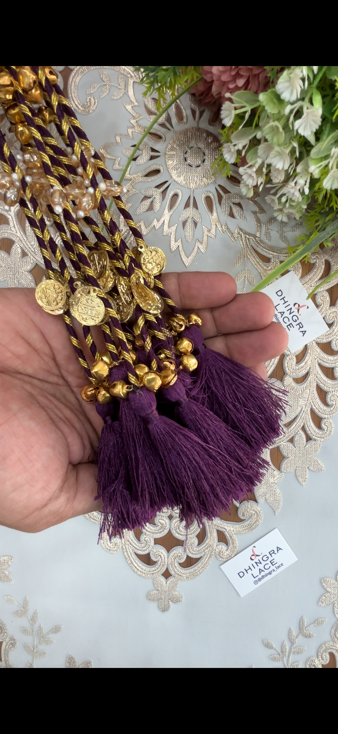 Beautiful Tassel Hanging Ghungru & Coin Work (12 pices) 230826