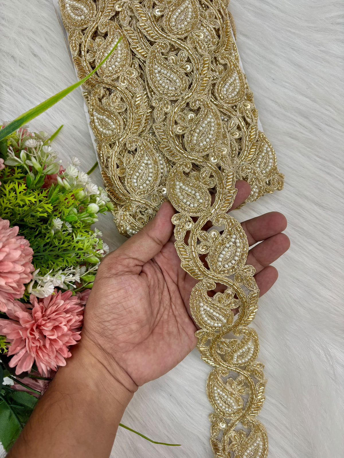 Handwork Zardozi Look Border (3 meters) 091026