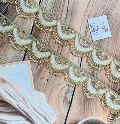 Beautiful Multicolour Black Hanging Lace (1 Meter) 220725/230726