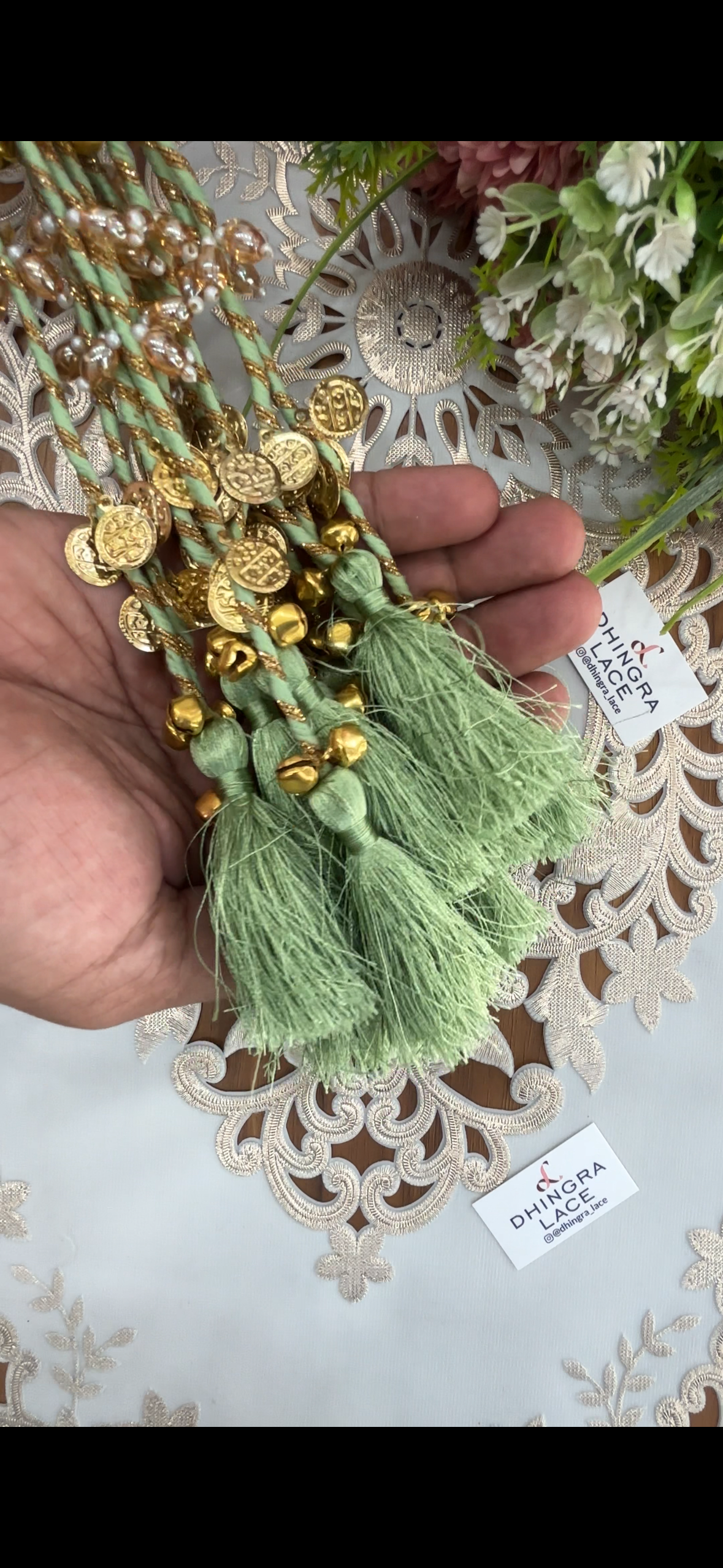 Beautiful Tassel Hanging Ghungru & Coin Work (12 pices) 230826