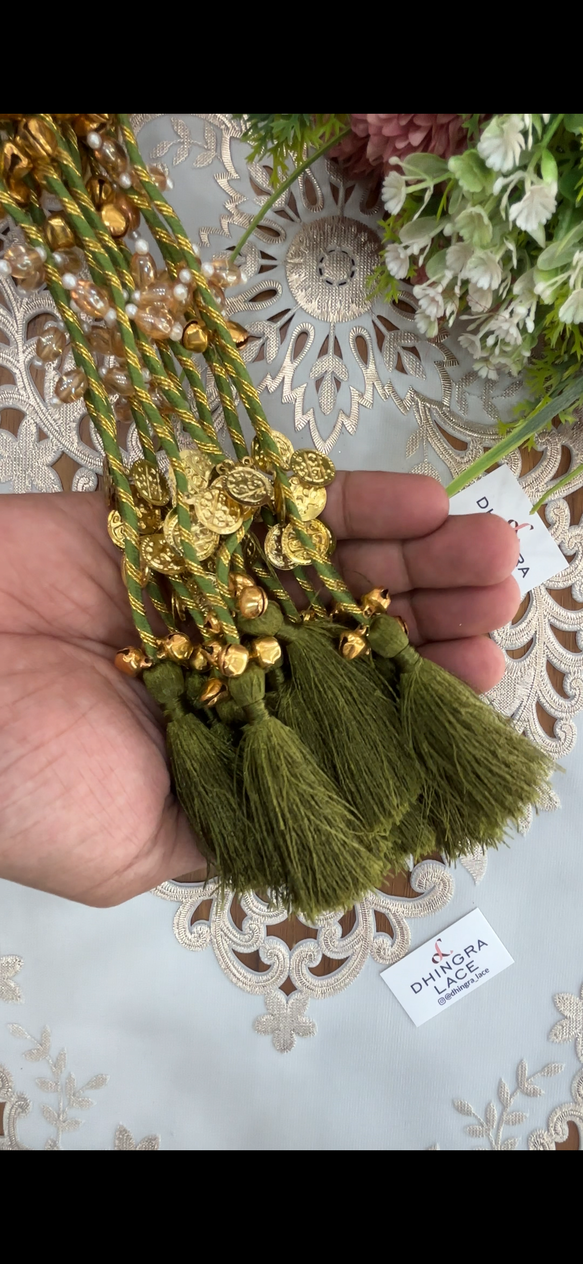 Beautiful Tassel Hanging Ghungru & Coin Work (12 pices) 230826