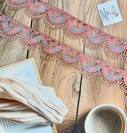 Beautiful Multicolour Black Hanging Lace (1 Meter) 220725/230726