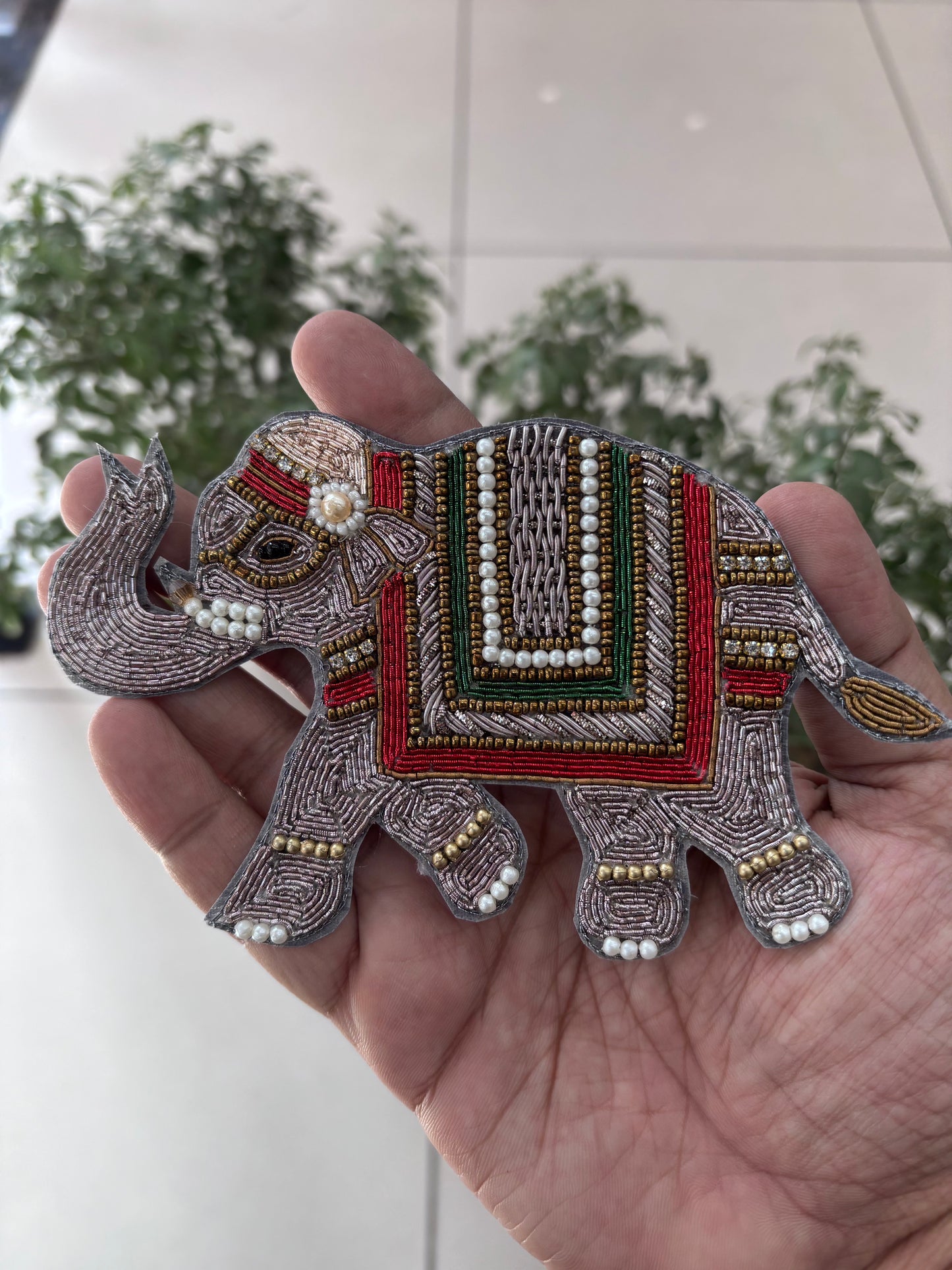 Beautiful Handwork Elephant Patch 071125