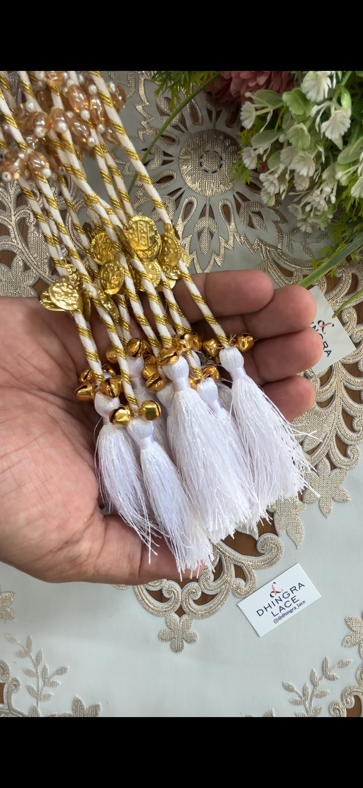 Beautiful Tassel Hanging Ghungru & Coin Work (12 pices) 230826
