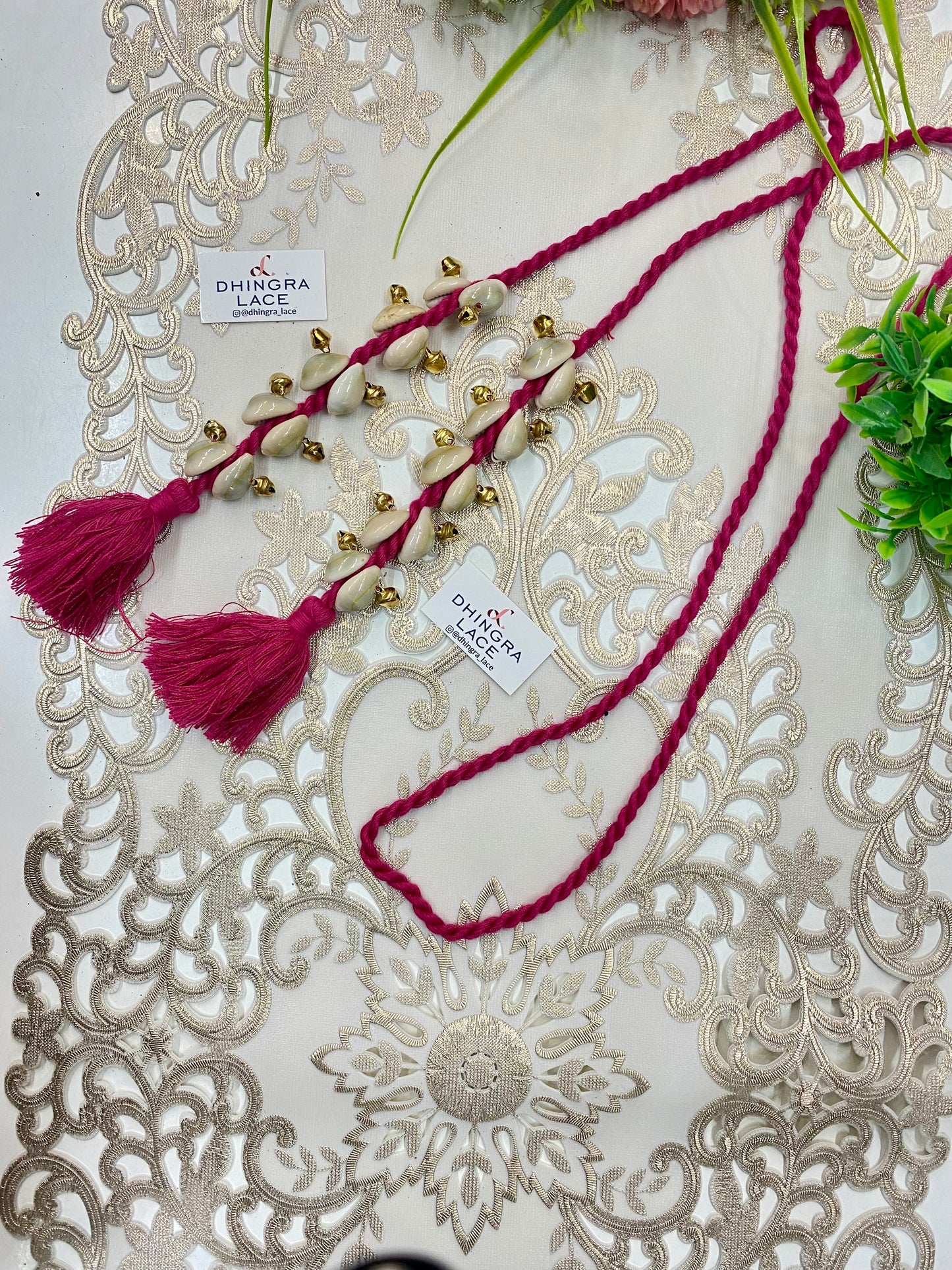 Beautiful Ghungru & Shells Work Dori 010926