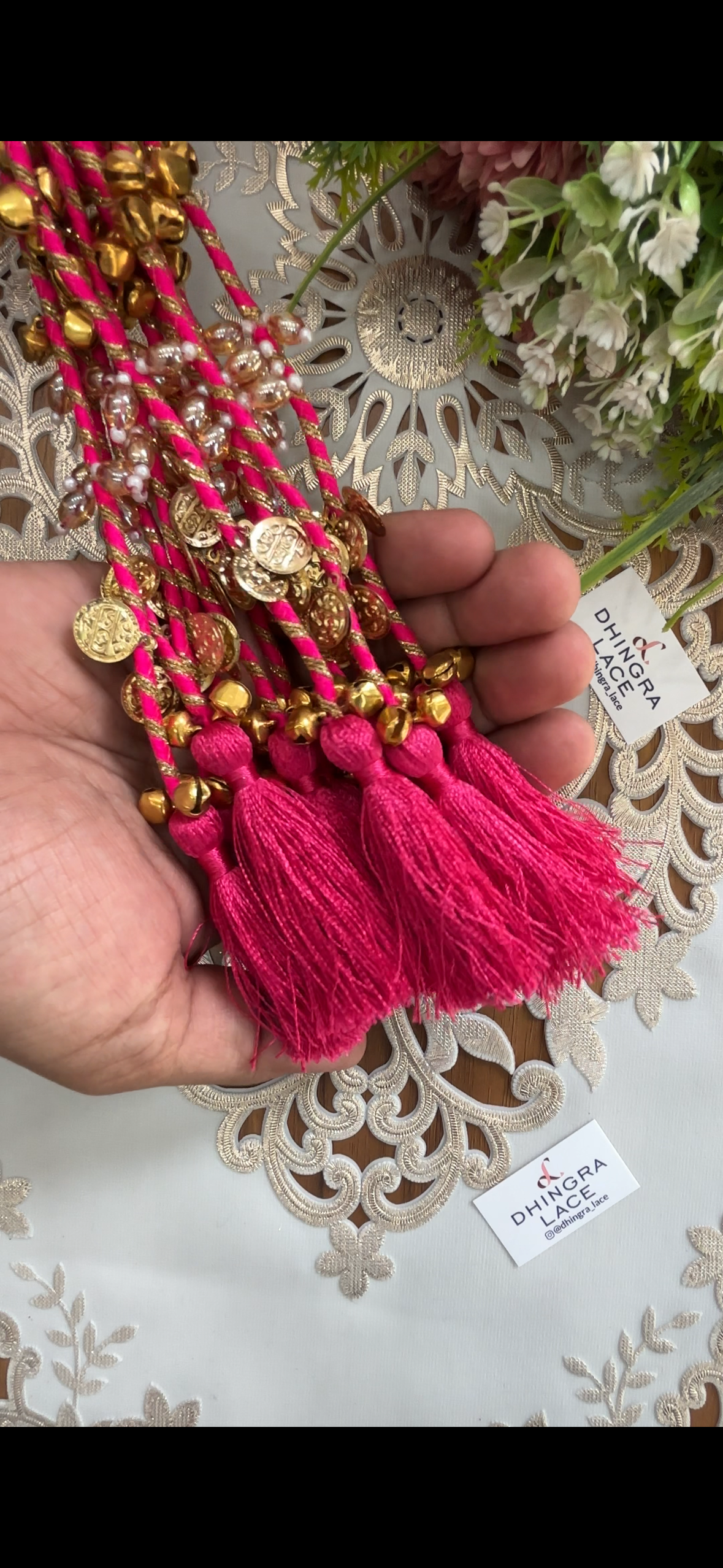 Beautiful Tassel Hanging Ghungru & Coin Work (12 pices) 230826