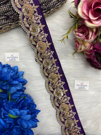 Zardozi Border Silk Based (9 Meters) 211026